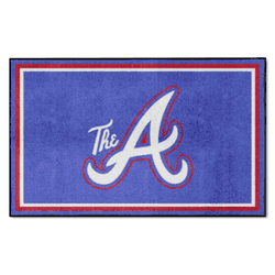 Atlanta Braves 4ft. x 6ft. Plush Area Rug