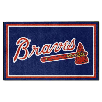 Atlanta Braves 4ft. x 6ft. Plush Area Rug 