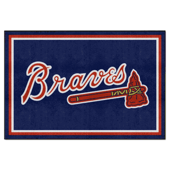 Atlanta Braves 5ft. x 8 ft. Plush Area Rug 