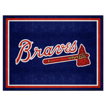Atlanta Braves 8ft. x 10 ft. Plush Area Rug 