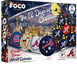 Atlanta Braves Advent Calendar Ball Ornament