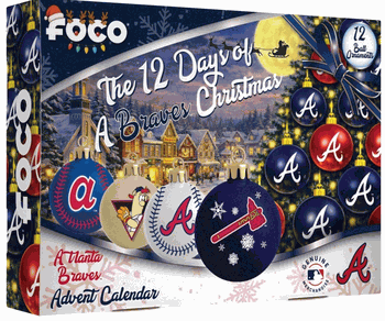 Atlanta Braves Advent Calendar Ball Ornament