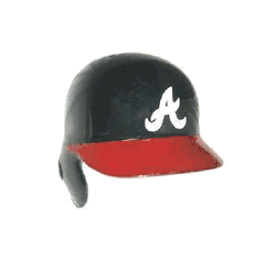 Atlanta Braves Away Full Size Official Left Handed Batting Helmet