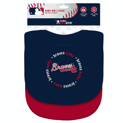 Atlanta Braves Baby Bibs 2-Pack