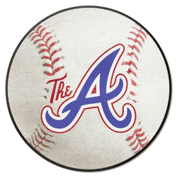 Atlanta Braves Baseball Rug - 27in. Diameter
