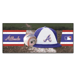 Atlanta Braves Baseball Runner Rug - 30in. x 72in.