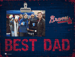 Atlanta Braves Best Dad Clip Frame