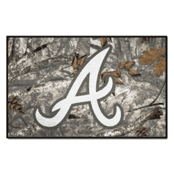 Atlanta Braves Camo Starter Mat Accent Rug - 19in. x 30in.
