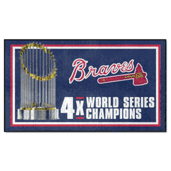 Atlanta Braves Dynasty 3ft. x 5ft. Plush Area Rug