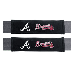 Atlanta Braves Embroidered Seatbelt Pad - 2 Pieces