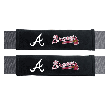 Atlanta Braves Embroidered Seatbelt Pad - 2 Pieces