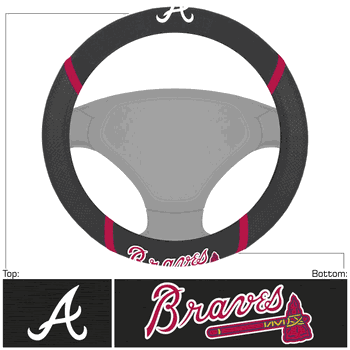 Atlanta Braves Embroidered Steering Wheel Cover