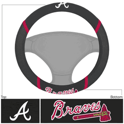 Atlanta Braves Embroidered Steering Wheel Cover