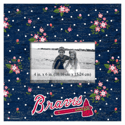 Atlanta Braves Floral 10x10 Frame