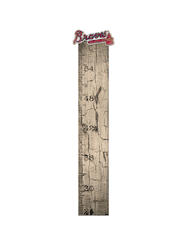 Atlanta Braves Growth Chart Sign 6x36