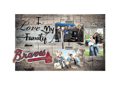 Atlanta Braves I Love my Family Clip Frame
