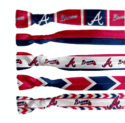Atlanta Braves Knotted Hair Tie