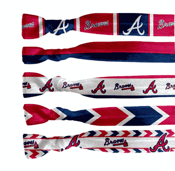Atlanta Braves Knotted Hair Tie