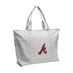 Atlanta Braves Leopard Pattern Tote