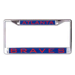 Atlanta Braves License Plate Frame - Inlaid