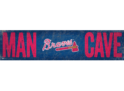 Atlanta Braves Man Cave 6x24 Sign