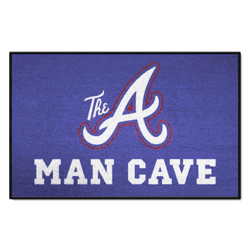 Atlanta Braves Man Cave Starter Mat Accent Rug - 19in. x 30in.