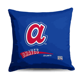 Atlanta Braves MLB CC Throwback Throw Pillow