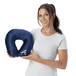 Atlanta Braves MLB Navy Neck Pillow