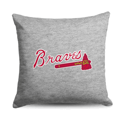 Atlanta Braves MLB Primary Sweatshirt PIllow 16 Inches