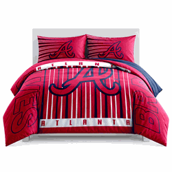 Atlanta Braves Momentum Bedding Comforter Set F/Q
