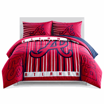 Atlanta Braves Momentum Bedding Comforter Set F/Q