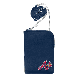 Atlanta Braves Pebble Smart Purse Navy