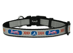 Atlanta Braves Pet Collar Reflective Baseball Size Toy CO