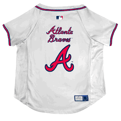 Atlanta Braves Pet Stretch Jersey  - Extra Small