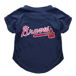 Atlanta Braves Pet T-Shirt  - Extra Small