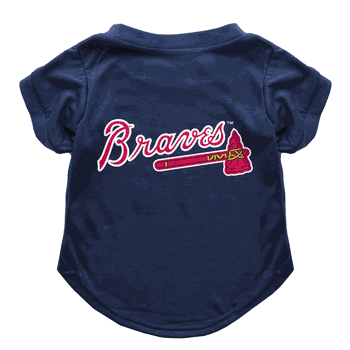 Atlanta Braves Pet T-Shirt  - Extra Small