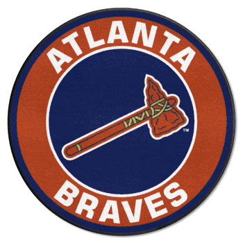 Atlanta Braves Roundel Rug - 27in. Diameter
