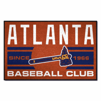 Atlanta Braves Starter Mat Accent Rug - 19in. x 30in.