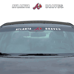 Atlanta Braves Sun Stripe Windshield Decal 3.25 in. x 34 in.