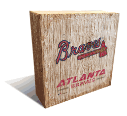 Atlanta Braves Team Logo Block 6X6