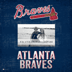 Atlanta Braves Team Name Frame 10"x10"
