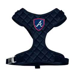 Atlanta Braves Velvet Pet Harness  - Extra Small
