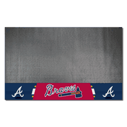 Atlanta Braves Vinyl Grill Mat - 26in. x 42in.