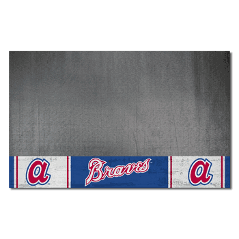 Atlanta Braves Vinyl Grill Mat - 26in. x 42in. 1974 Retro Logo