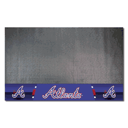 Atlanta Braves Vinyl Grill Mat - 26in. x 42in.