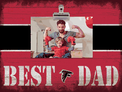 Atlanta Falcons 10" x 8" Best Dad with Stripe Clip Frame