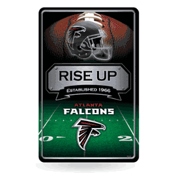 Atlanta Falcons  11" x 17" Metal Home Dcor Sign