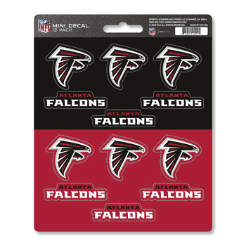 Atlanta Falcons 12 Count Mini Decal Sticker Pack