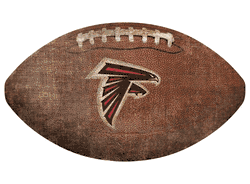 Atlanta Falcons 12" Football Shaped Sign