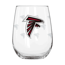 Atlanta Falcons 16oz Satin Etch Curved Beverage Glass